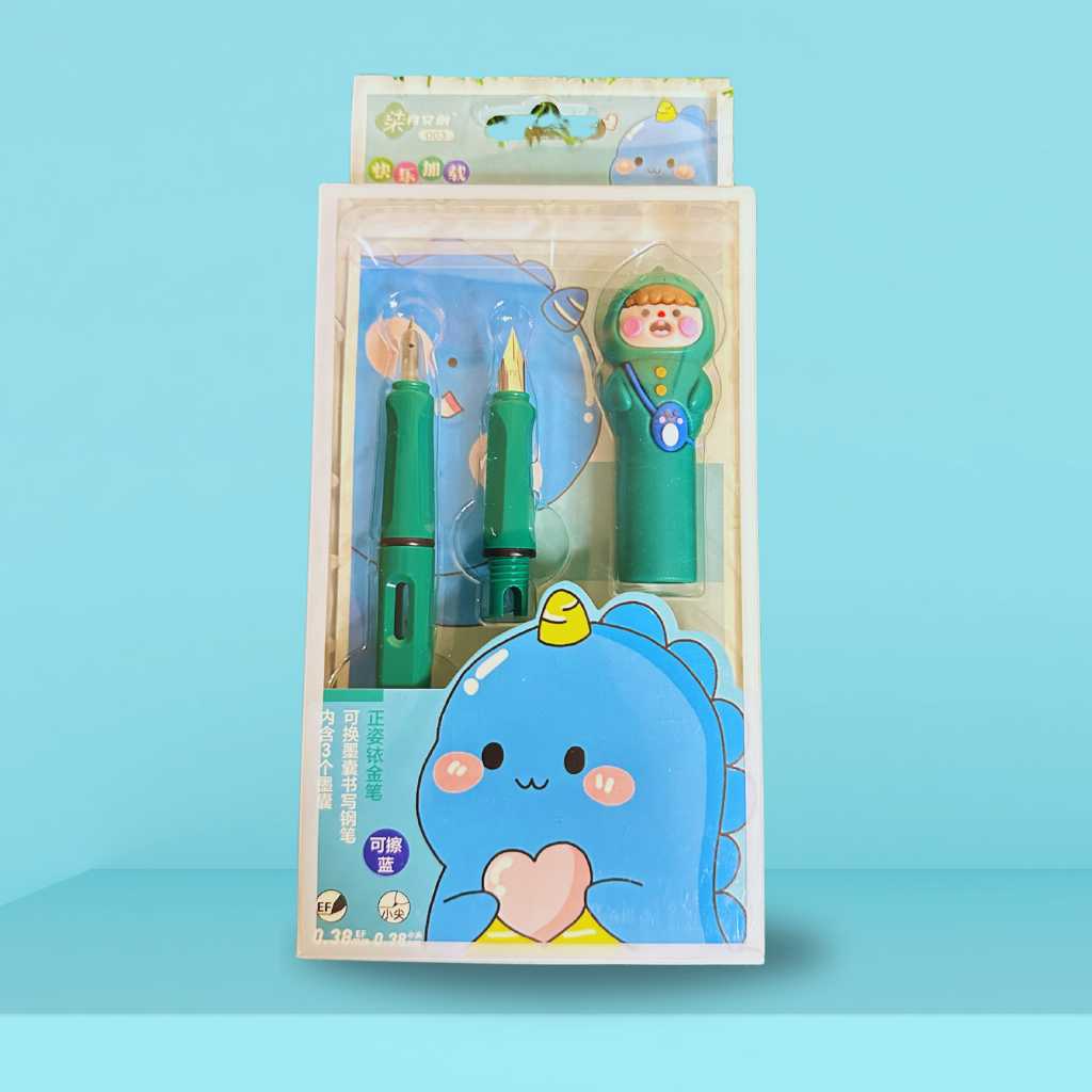 buy best school utilities and stationary for kids and toddler in india cute character fountain pen set for kids dodkart