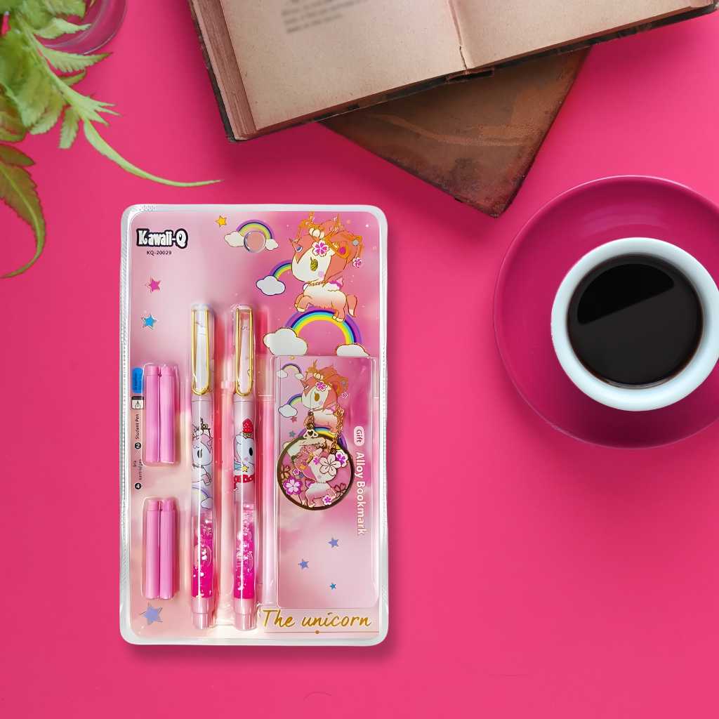 buy best school utilities and stationary for kids and toddler in india unicorn fountain pen set for school and office dodkart