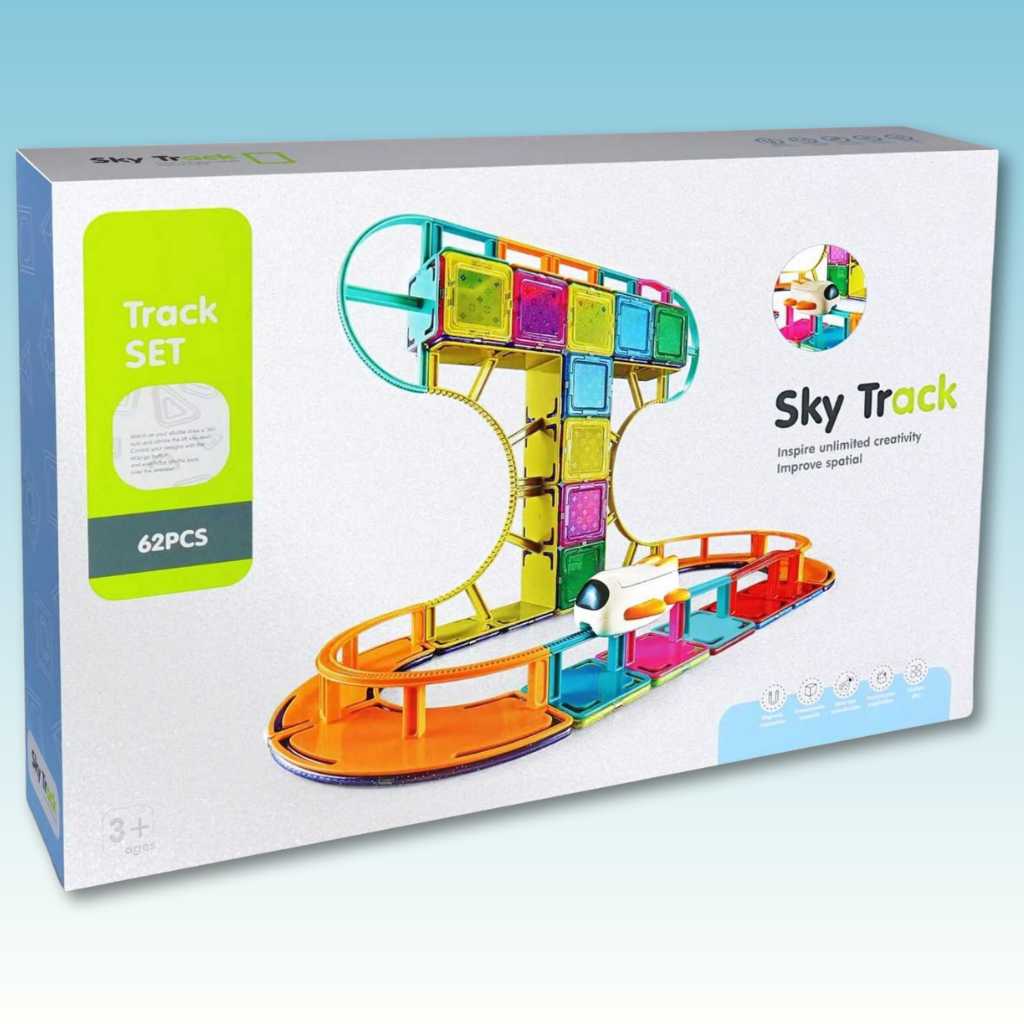 buy best wooden educational toys online for kids and toddlers in india Sky Track Puzzle Game for Kids (62 Pcs) - DODKart