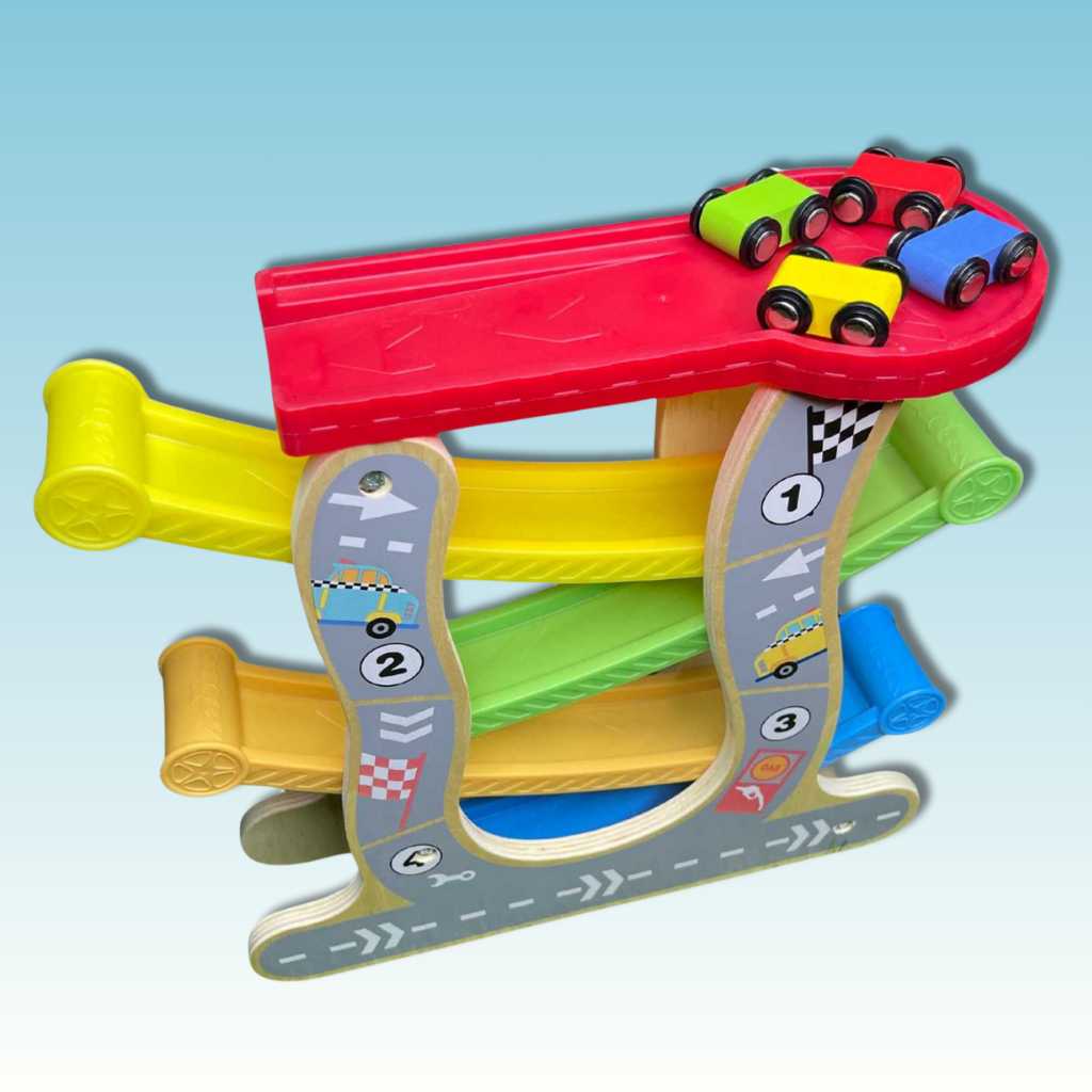 Buy Best Wooden Educational Toys Online for Kids & Toddlers in India Inertia-Powered Wooden Car Educational Toy - DODKart