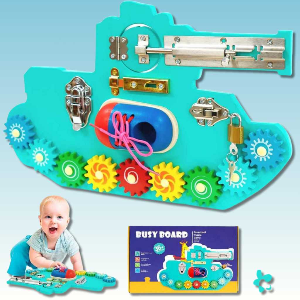 buy best wooden educational toys online for kids and toddlers in india Wooden Busy board for toddlers educational toys dodkart