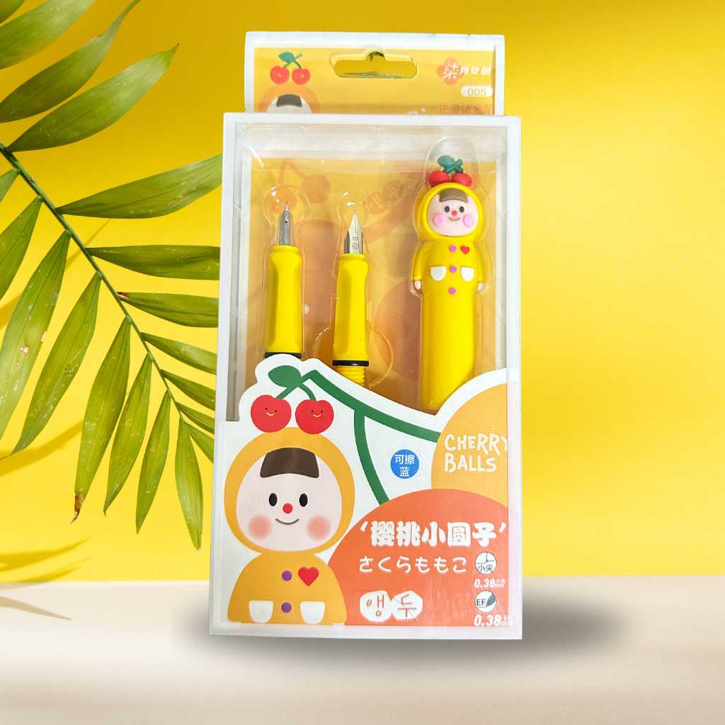 cute cartoon character pen set for kids