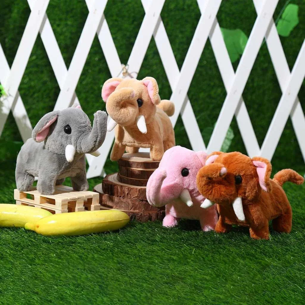 Cute Electronic Moving Elephant Soft Toy