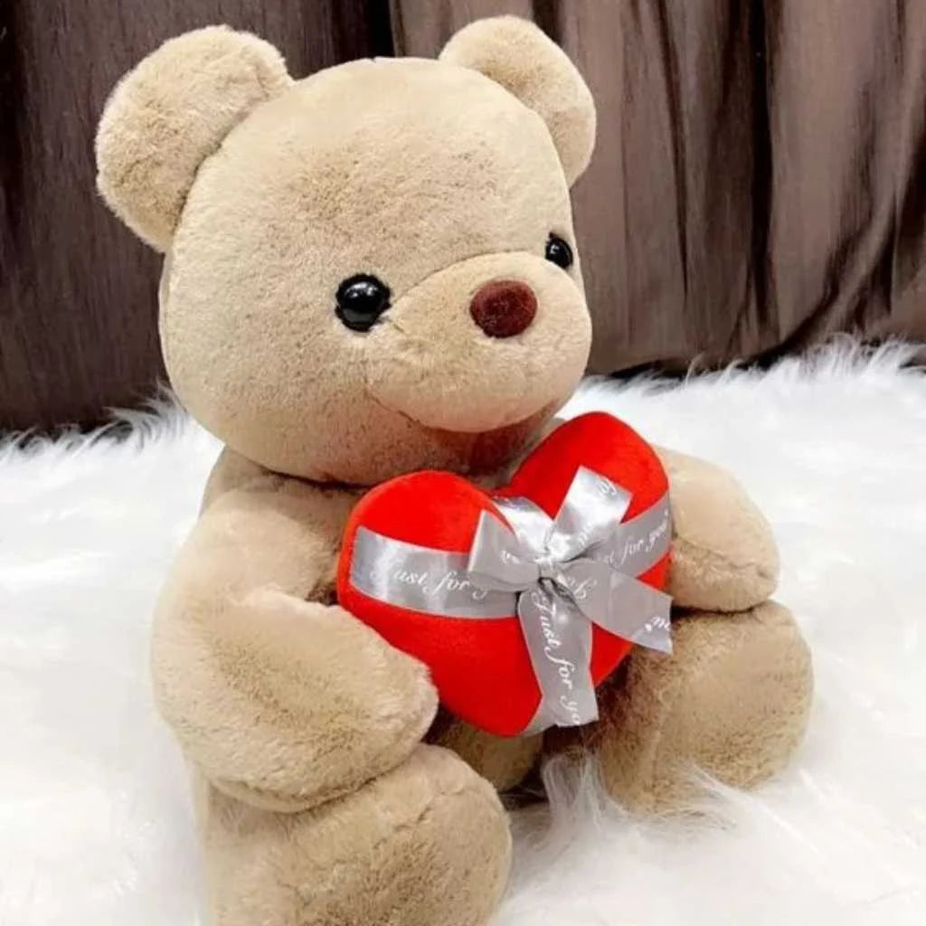 Cute Plush Teddy Bear for Girls with Heart