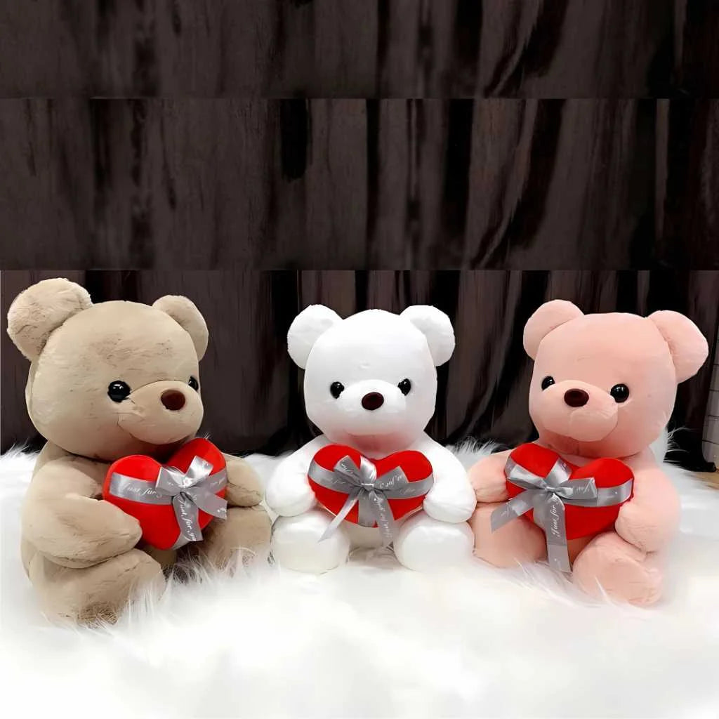 Cute Plush Teddy Bear for Girls with Heart