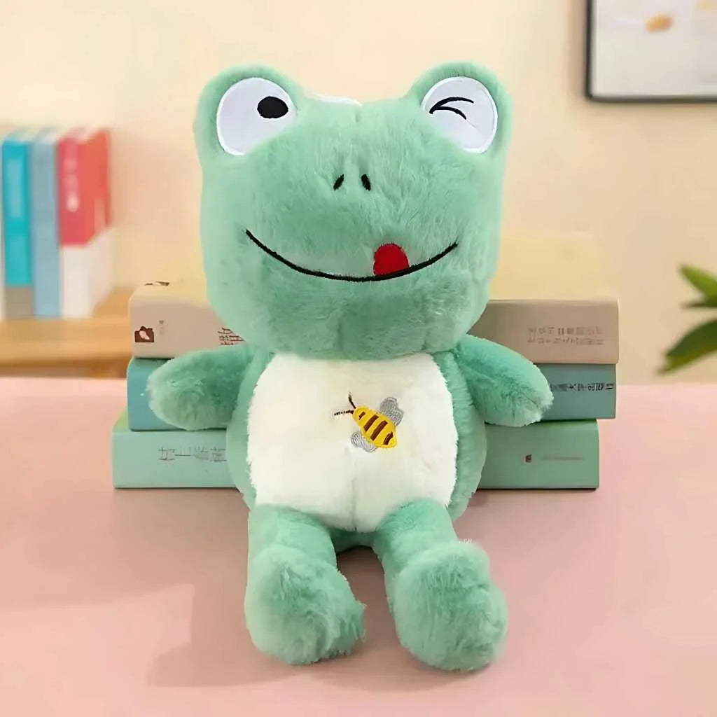 Cute Winking Frog Soft Toy Plush Animal