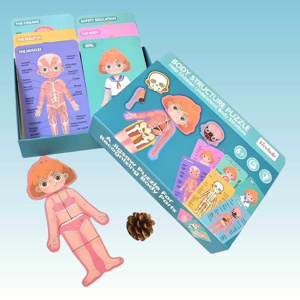 Wooden Body Parts Puzzle Educational Toy